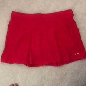 Small Red Nike skirt